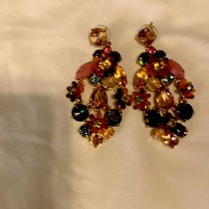Anthropologie  jeweled drop post earrings.